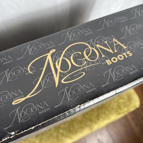 Black Nocona Boots Box ONLY Cowboy Western Wear Display Ads Logo Leather Texas - Picture 4 of 10